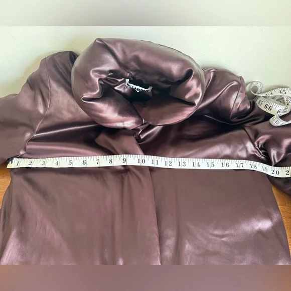 Jil Sander Silk Down Deep Purple Long Puffer Coat 38 - Picture 12 of 16